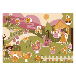 ADESIVI IN CARTA RIPOSIZIONABILI - PASQUA - 2 - 7 cm - 240 pz - Colori assortiti