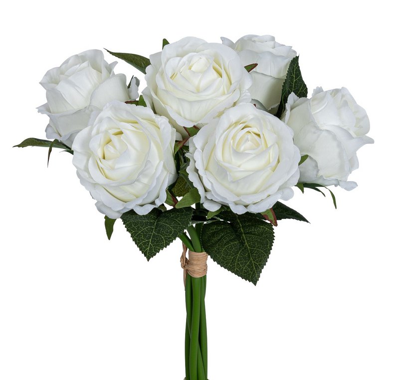 Mazzo di rose, bianco