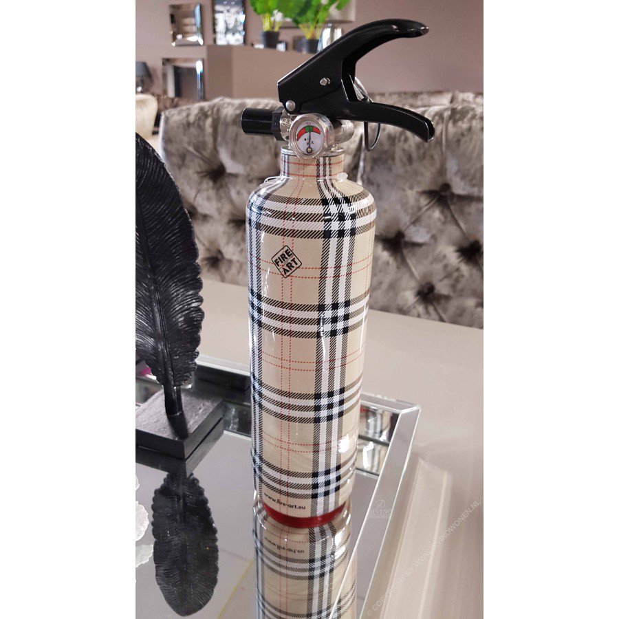 FA1855 Tartan design Fire extinguisher