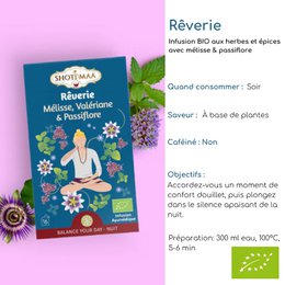 Bio-Kräutertee für die süße Nacht – natürliche entspannende und beruhigende Aufgüsse – koffeinfreier Bio-Kräutertee