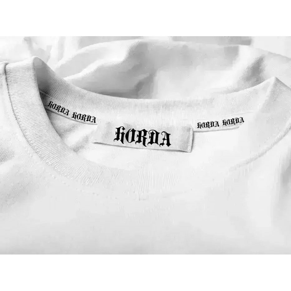 T-shirt Boxy Fit Bianca 100% Cotone Horda X3