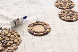 Coaster a mosaico del pacchetto fai -da -te (incluso il titolare)