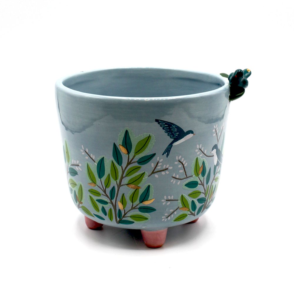 Secret Garden Bird Planter