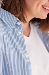 Camicia e cuori a strisce di cotone