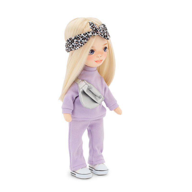 Soft toy, Sweet Sisters - Mia in a Purple Tracksuit + bonus accessories set (35cm)