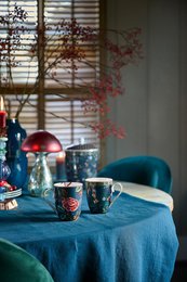 Set/2 Mugs Large Berry Blues 350ml