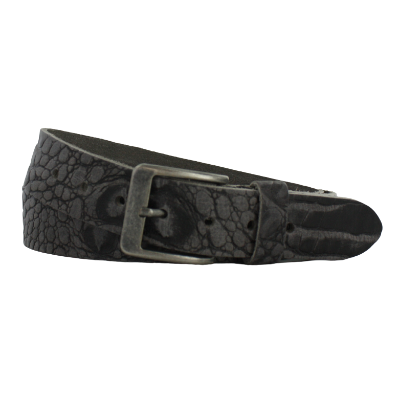 Ceinture taille 4cm | Crocodile en cuir grainé