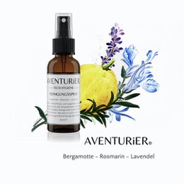 AVENTURiER spray nettoyant ''Romarin'' 50ml avec 1x chiffon microfibre et sac de rangement