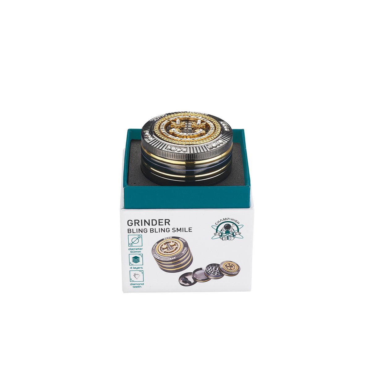GRINDER BLING BLING SMILEY