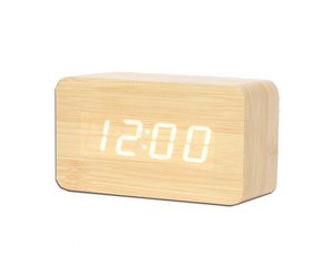 Holzwecker Medium Beige