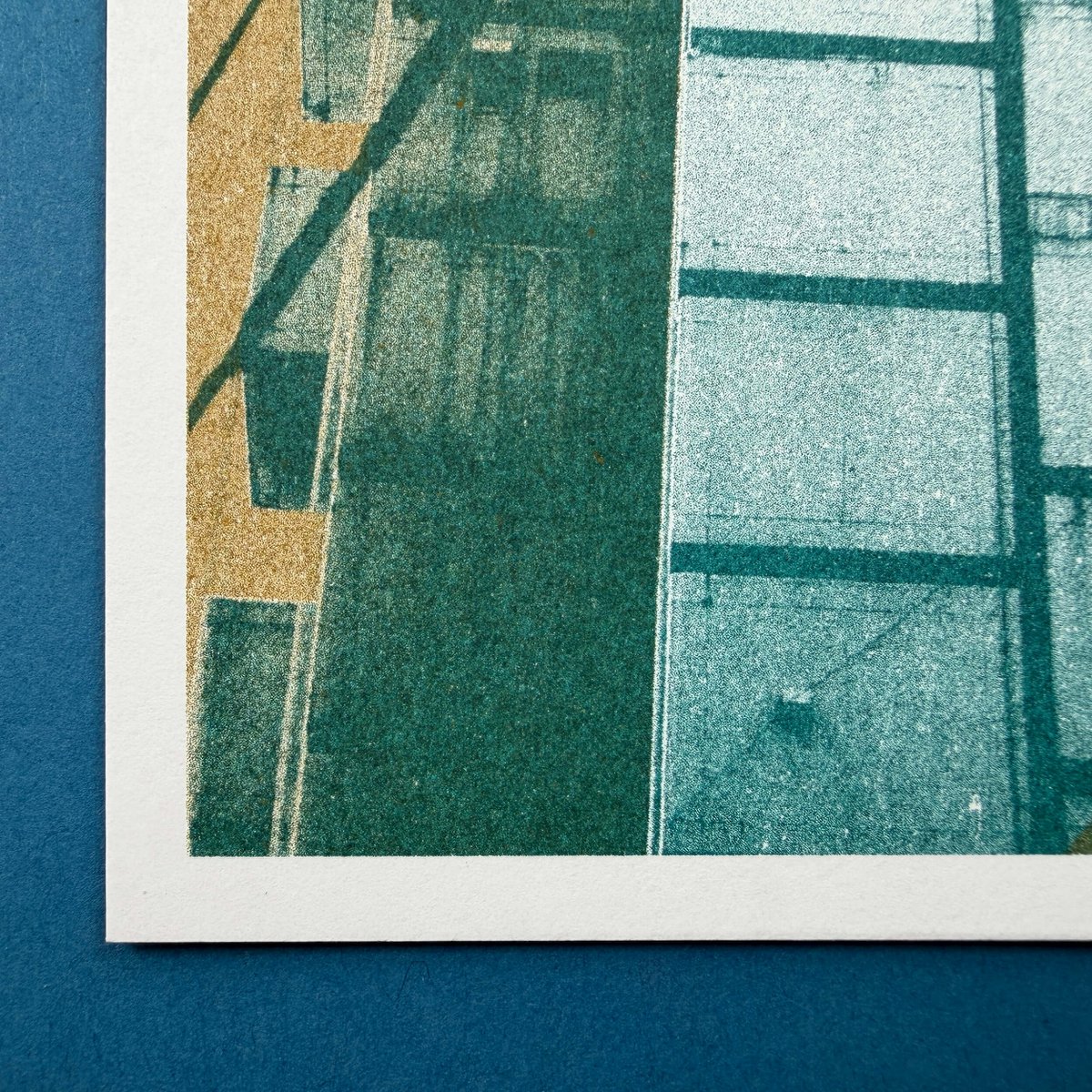 Pocztówka Riso, Japonia/kapsuła, risografia, DIN A6