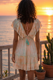 VESTIDO AURA DEGRADADO ROSA