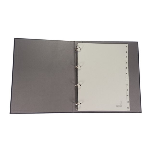 ECO Tab Kangaro A4 Zahlen 180gr grauer Karton 4r 12St FSC