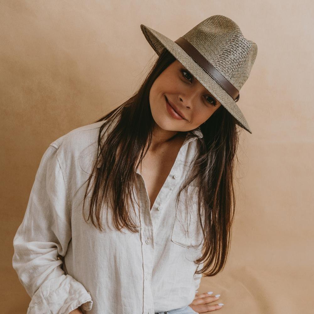 Veracruz · Green panama style hat