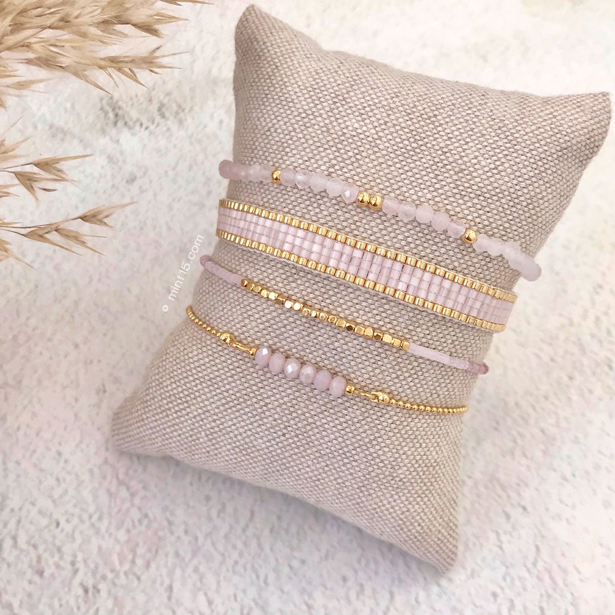 Silk Satin Bracelet - Antique Lilac