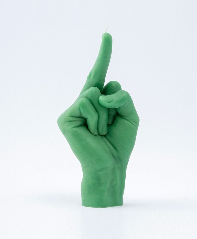 F*ck dig Candle Green