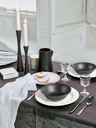 Candle Holder Metal Black 30cm