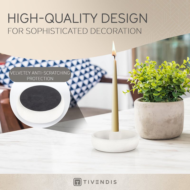 Ronda candle holder made of concrete - stylish and durable Modern design | Perfect for any ambience