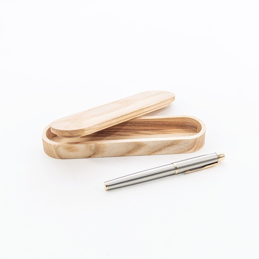 Estuche para bolígrafos, Estuche para bolígrafos de madera