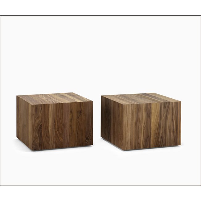 Cube with wheels recessed