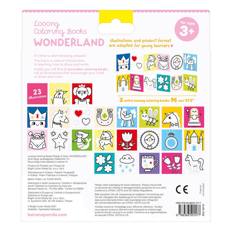 Looong Coloring Books - Ready to Draw Wonderland