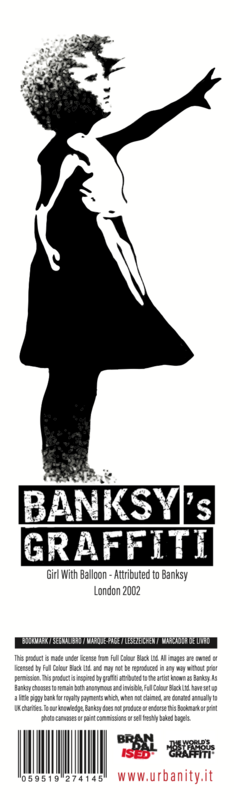 Banksy bogmærke "Soft-Touch - Pige med ballon
