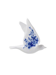 Wandvogel 1 - Keramik - Delft Blue - 15 cm