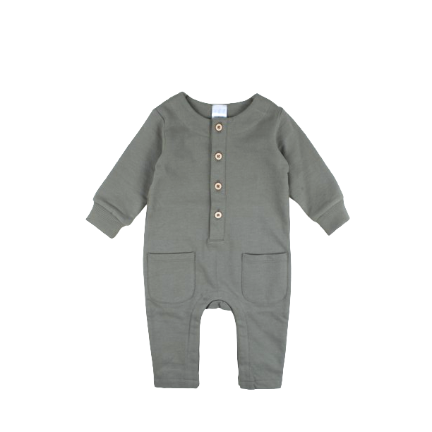 Pyjama's lange 1tlg unisex groen
