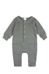 Pyjama's lange 1tlg unisex groen