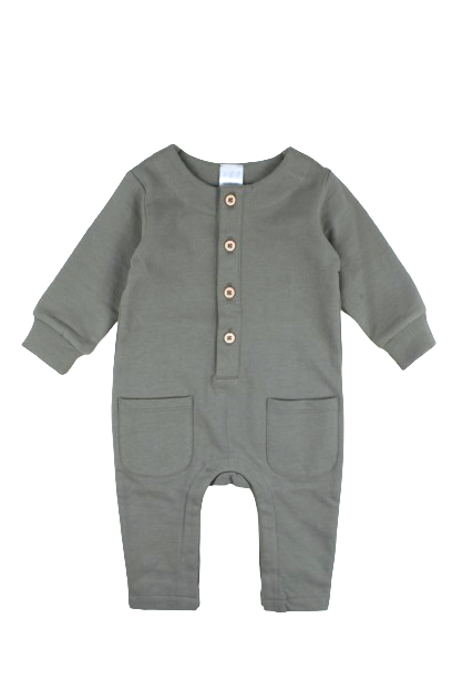 Pyjama's lange 1tlg unisex groen