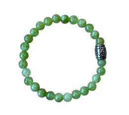 Pulsera de mujer Olivijn 6 mm con cuentas básicas