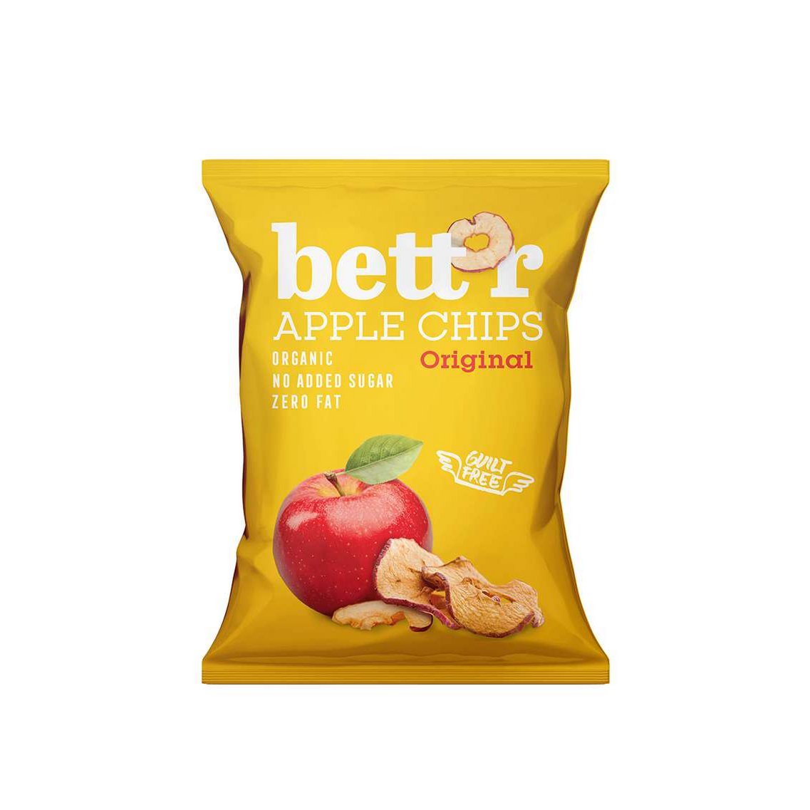 Apple Chips, organic, Bett’r, 50g
