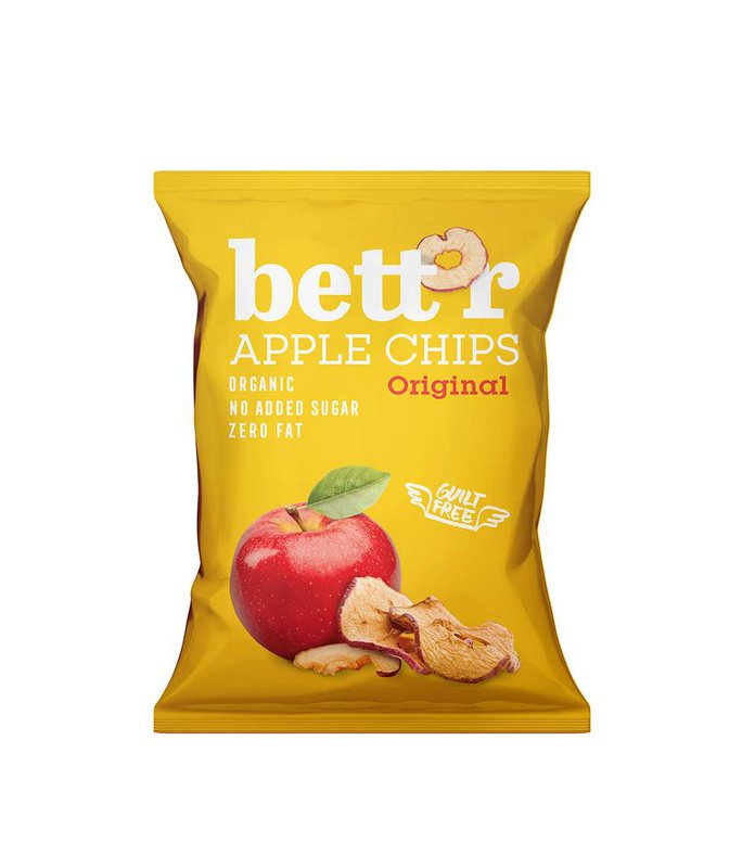 Apple Chips, organic, Bett’r, 50g