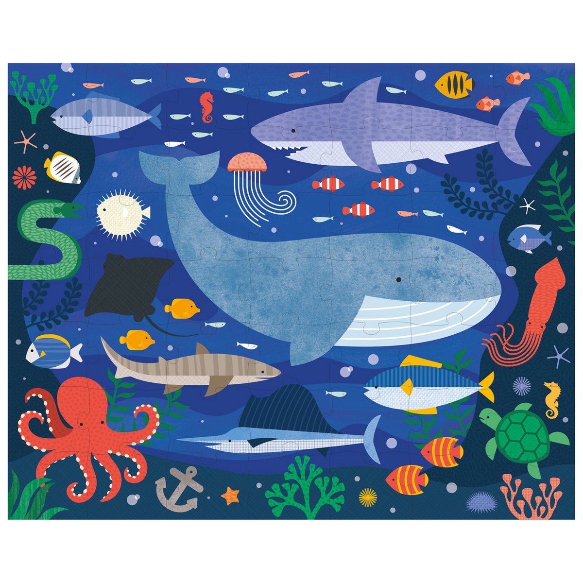 Tweezijdige Puzzel On The Go - Waterwereld
