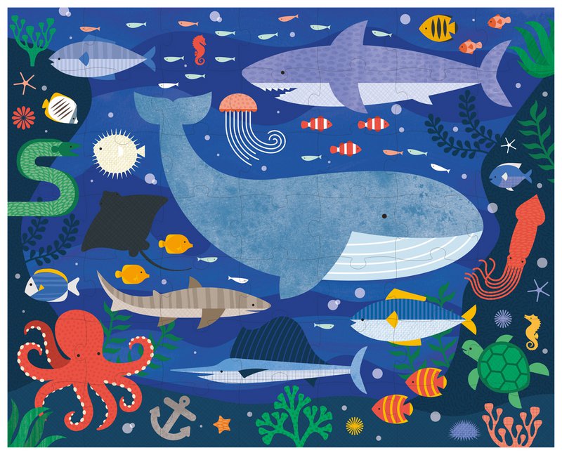 Tweezijdige Puzzel On The Go - Waterwereld