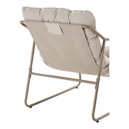 Nilo Lounge set, steel, sand, incl. cushions
