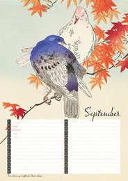 Calendrier d'anniversaire Estampes d'oiseaux du maître japonais Koson