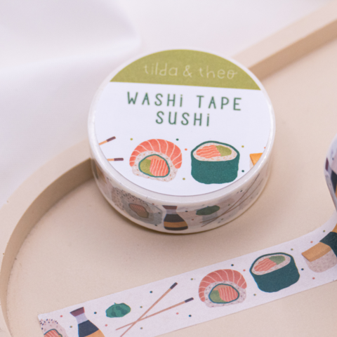 Washi Tape Sushi / Nigiri - Adhesive Tape Masking Tape Japan