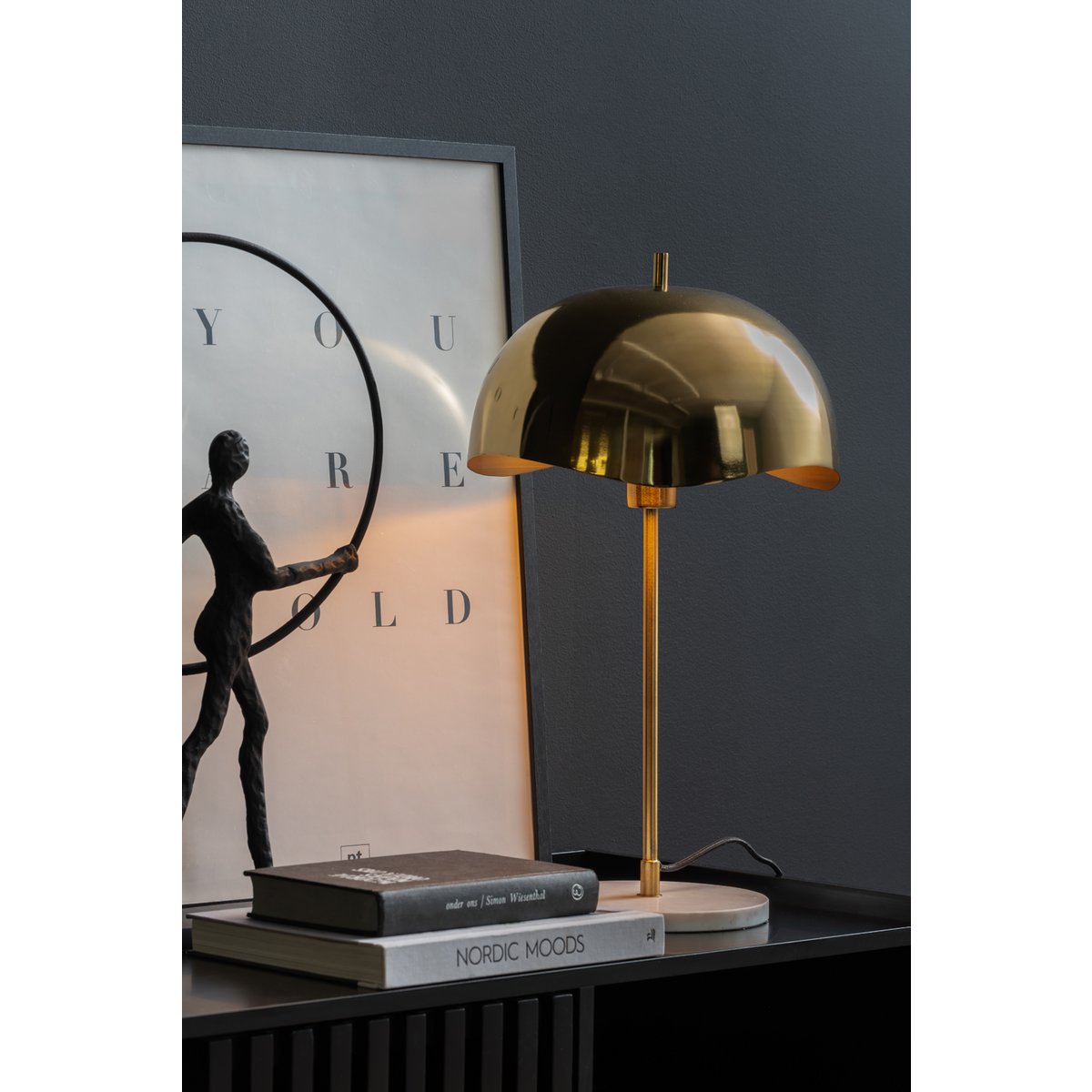 Table Lamp Waved Dome
