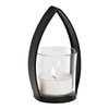 Windlicht mit Windlicht aus Metall/Glas (B/H/T) 8x15x7cm