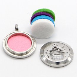 Collar de aromaterapia – Cup Cake – en acero inoxidable y secantes proporcionados – Difusión y aromas – Accesorio de aromaterapia