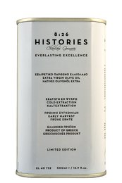 8:26 Histories Organic Extra Virgin Olivenolie 500 ml dåse Premium Single Edition