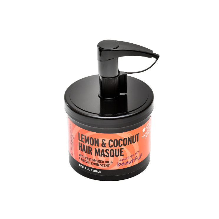 Masque capillaire au citron et à la noix de coco pour cheveux bouclés et cheveux très bouclés