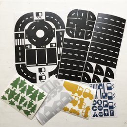 Sticky Roads play stickers descuento conjunto negro + color