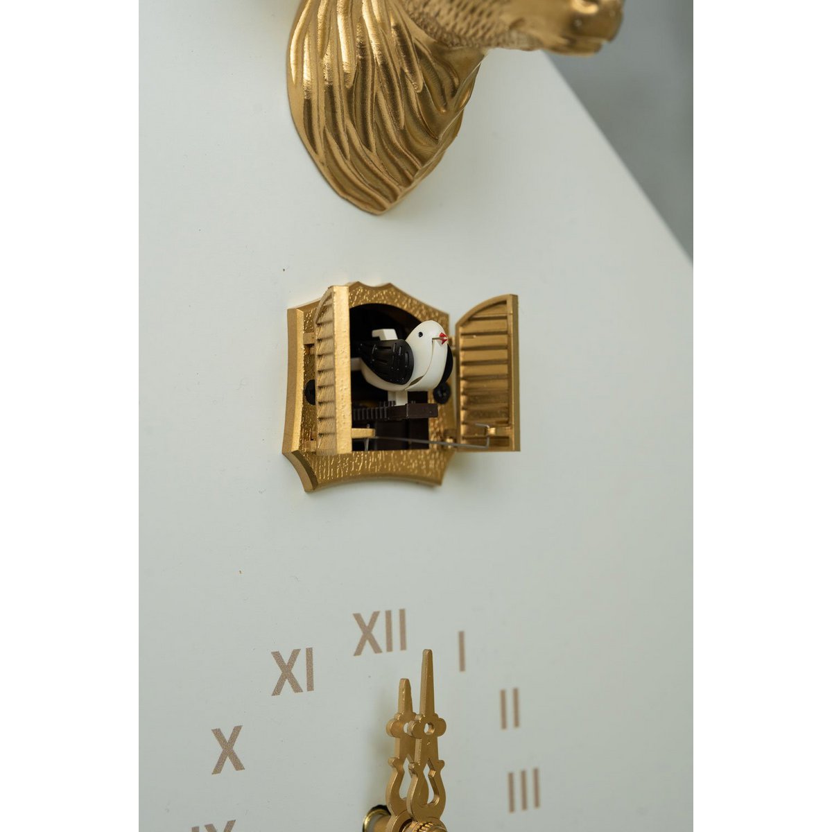 Reloj de Cuco - Selva Negra - Blanco/Oro