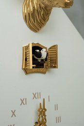 Orologio a cucù - Foresta Nera - Bianco/Oro