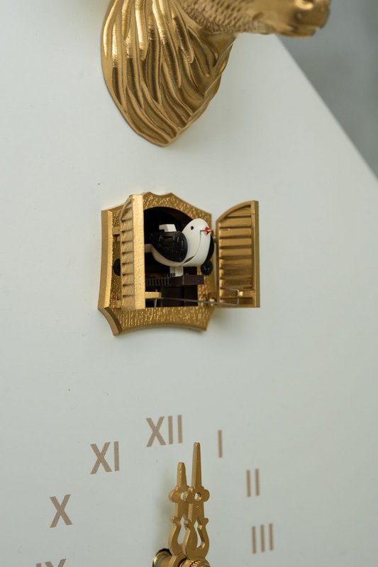 Orologio a cucù - Foresta Nera - Bianco/Oro