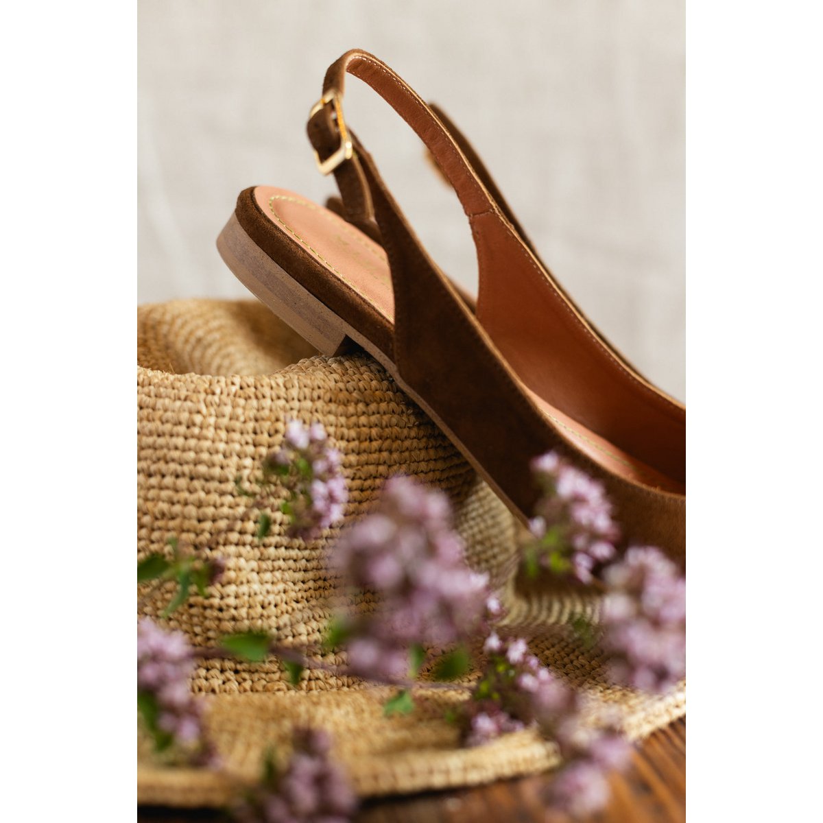 Ballerinas aus Wildleder - Oriana - Zigarrenbraun 35-42