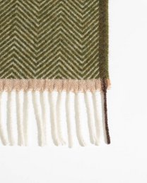 Wool Throwd Denver Olive