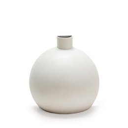 VASE 24X13X25 HVIDMETAL TH1335000